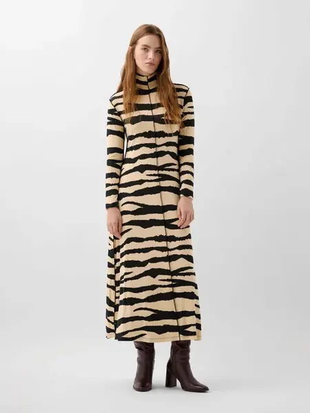 Scalpers Šaty  béžová / čierna