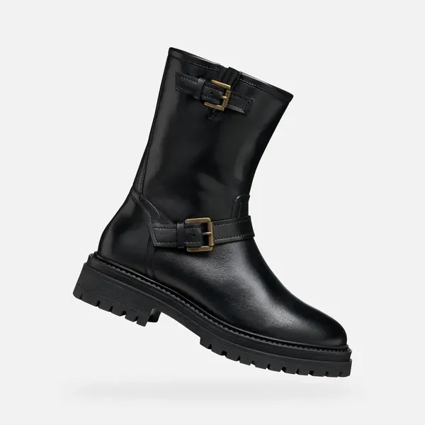 Black women's ankle boots Geox Iridea - Women's