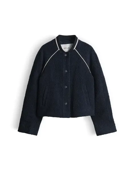 OPUS Prechodná bunda 'Hirona'  tmavomodrá / biela