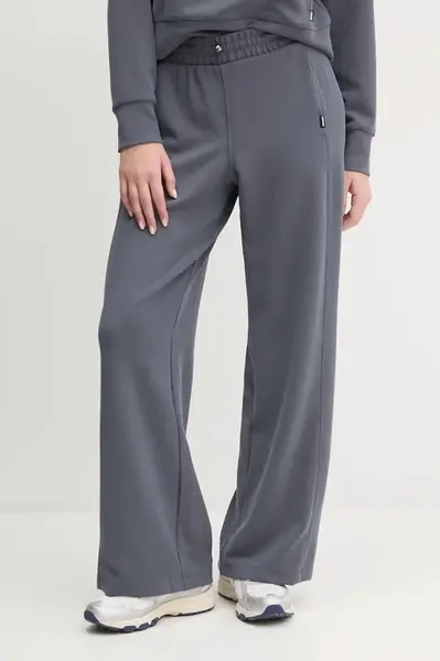 Tepláky Dkny šedá barva, hladké, DP5P3584