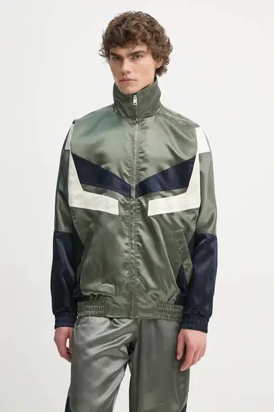 Bunda Études Studio pánská, zelená barva, přechodná, H24MMOUT720