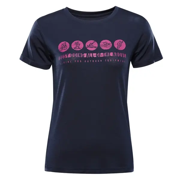 Dámské funkční triko s antibakteriální úpravou alpine pro lyora modrá l