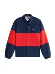 Tommy Jeans Prechodná bunda  námornícka modrá / červená