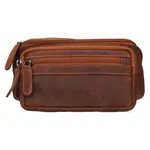 Pánska kožená ľadvinka Greenwood Bent - koňak