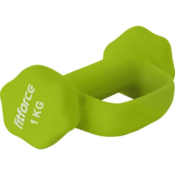 Fitforce FJDBN-1KG Jednoručná činka, zelená, veľkosť