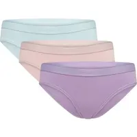 Reebok DONA 3 PACK Dámské kalhotky, fialová, velikost