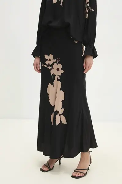 Sukně Answear.LAB černá barva, maxi