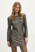 Šaty Answear.LAB stříbrná barva, mini