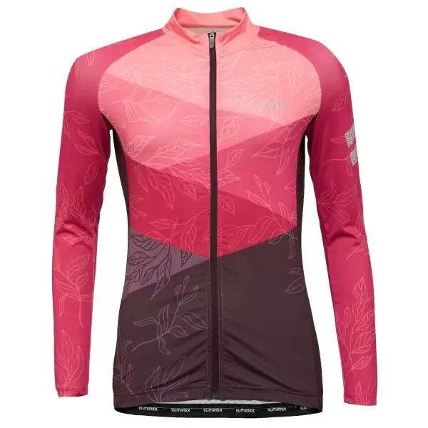 Klimatex ELYN Dámský cyklodres s dlouhým rukávem, růžová, velikost