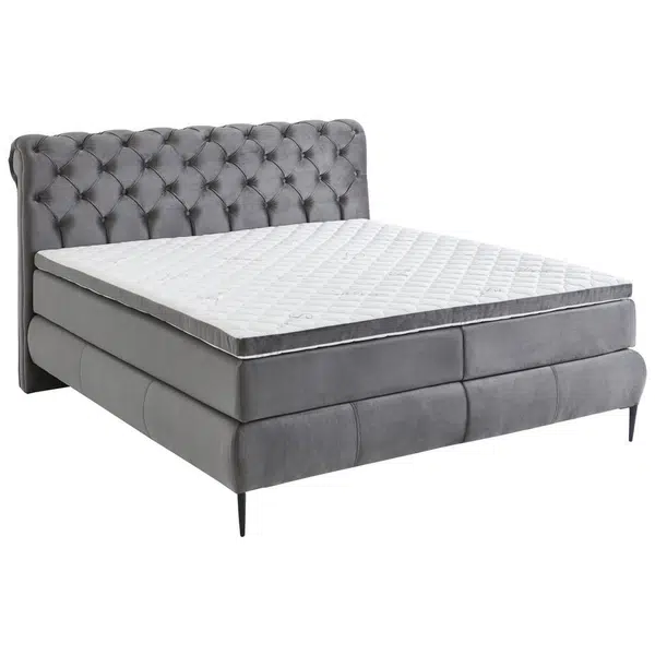 MID.YOU POSTEL BOXSPRING, 160/200 cm, tmavě šedá