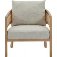 Livetastic KŘESLO, textil, dřevo, krémová, béžová