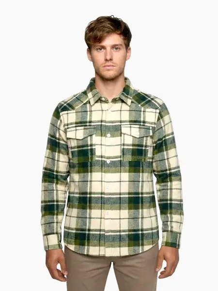 Husky Gaia M XXXL, green Pánská flanelová košile