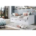 MID.YOU POSTEL S ÚLOŽNÝM PROSTOREM, 90/200 cm, bílá