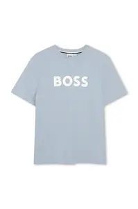 BOSS Dětské bavlněné tričko BOSS
