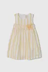 Dětské šaty s příměsí lnu Guess