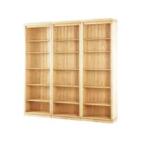 MID.YOU KNIHOVNA, barvy borovice, borovice, 223/222/34 cm