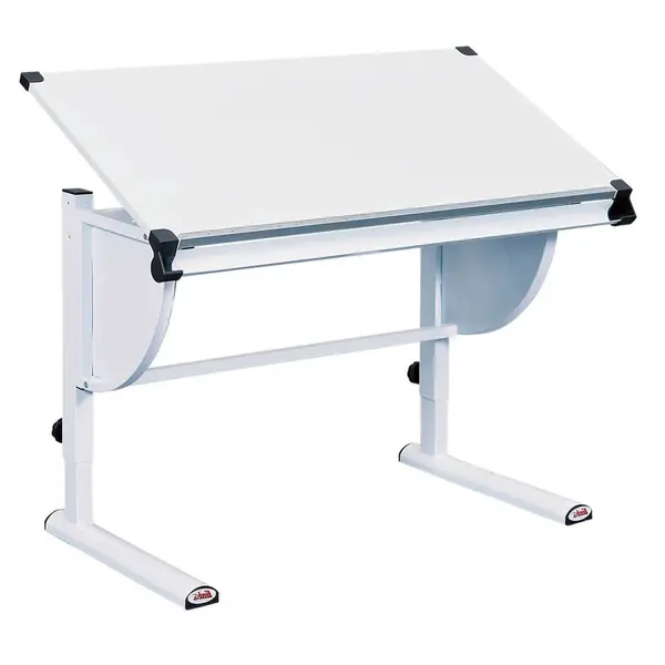 MID.YOU PSACÍ STŮL PRO MLÁDEŽ, bílá, 110/60/63-93 cm