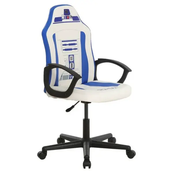 Star Wars HERNÍ ŽIDLE, vzhled kůže, modrá, bílá