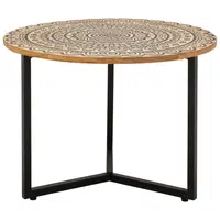 Livetastic KONFERENČNÍ STOLEK, přírodní barvy, černá, dřevo, kov, 60/60/40 cm