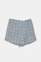 Dětské šortky z vlněné směsi United Colors of Benetton modrá barva, 4NPXC001Y