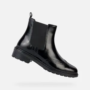 Černé dámské kotníkové boty Geox Walk Pleasure