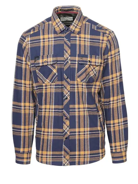 KOROSHI Košeľa  modrá / žltá / biela