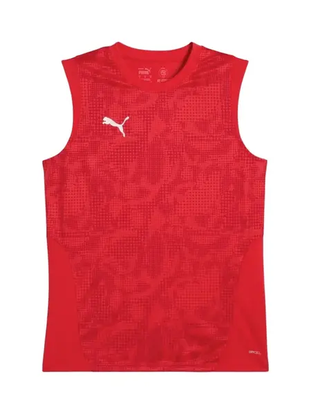 PUMA Dres 'teamCUP'  červená / biela