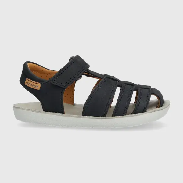 Dětské semišové sandály Shoo Pom tmavomodrá barva