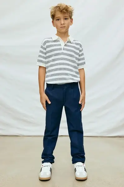 Kalhoty s lněnou směsí pro děti Mayoral