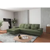 Sit & More ROHOVÁ SEDAČKA, textil, olivově zelená