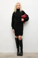 Kašmírové šaty Answear.LAB černá barva, mini