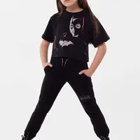 Dětské bavlněné tričko Dkny x DC Comics černá barva
