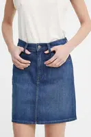 Džínová sukně G-Star tmavomodrá barva, mini