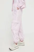 Tepláky Guess ARLETH růžová barva, s potiskem, V4GB01 WG2Q0