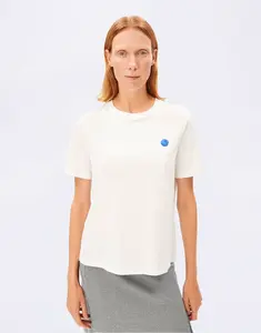 Tričko Armedangels Lualaa Embro 188 white