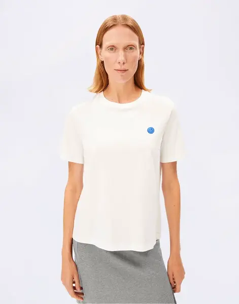 Tričko Armedangels Lualaa Embro 188 white