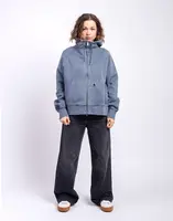 Carhartt WIP W' Hooded Torion Jacket Office Blue grind wash S