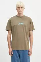 Bavlněné tričko Marcelo Burlon Vintage Logo Basic Tee zelená barva, s potiskem, CMAA056F24JER0066E4D