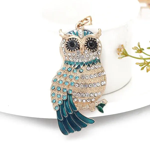 Alloy Rhinestone Keychains