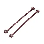 Flower End Cowhide Leather Sew On Bag Handles
