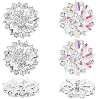 8Pcs 2 Colors 1-Hole Brass Shank Buttons