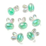 UV Plating Rainbow Iridescent Acrylic Beads