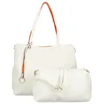 Módní koženkový set kabelek Maricela, bílý