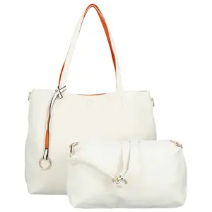 Módní koženkový set kabelek Maricela, bílý