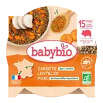 Babybio bravčové mäso z Novej Akvitánie so šošovkou a štipkou rasce