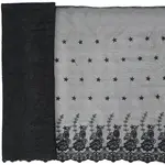 3 Yards Polyester Embroidery Flower Mesh Fabric