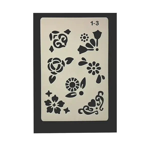 Eco-Friendly PET Plastic Hollow Painting Silhouette Stencil