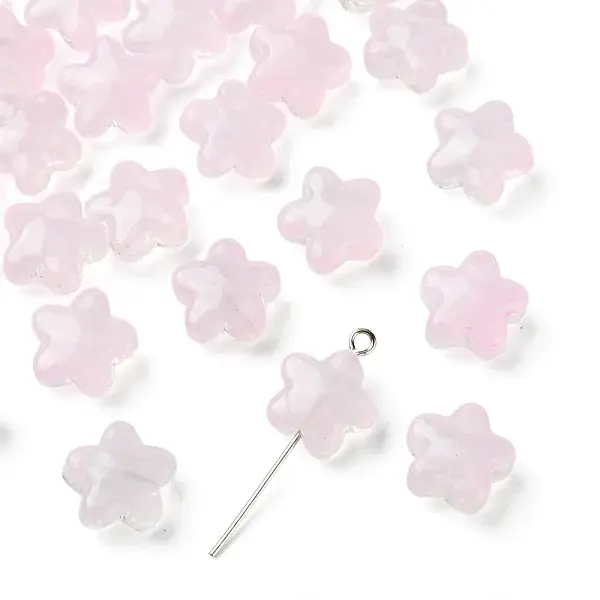 30Pcs Baking Paint Glass Beads