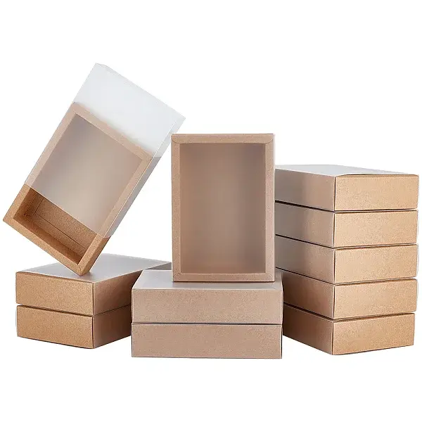 Kraft Paper Storage Gift Drawer Boxes