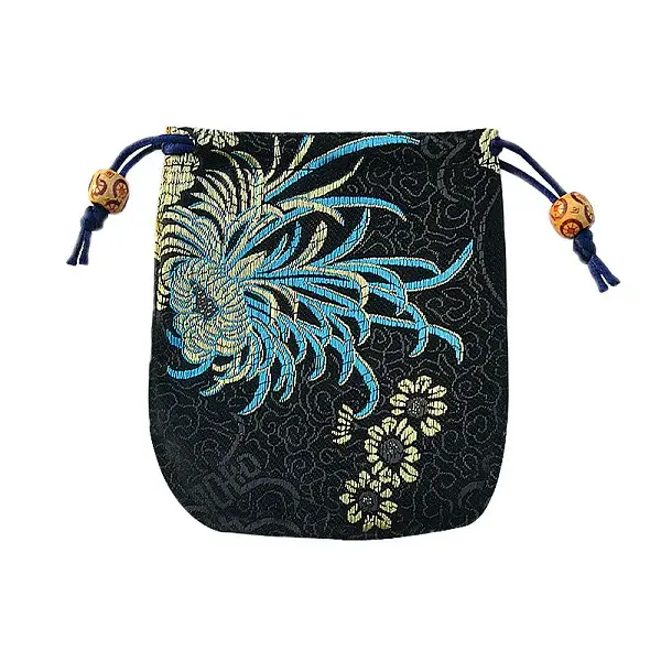 Chinese Style Brocade Drawstring Gift Blessing Bags